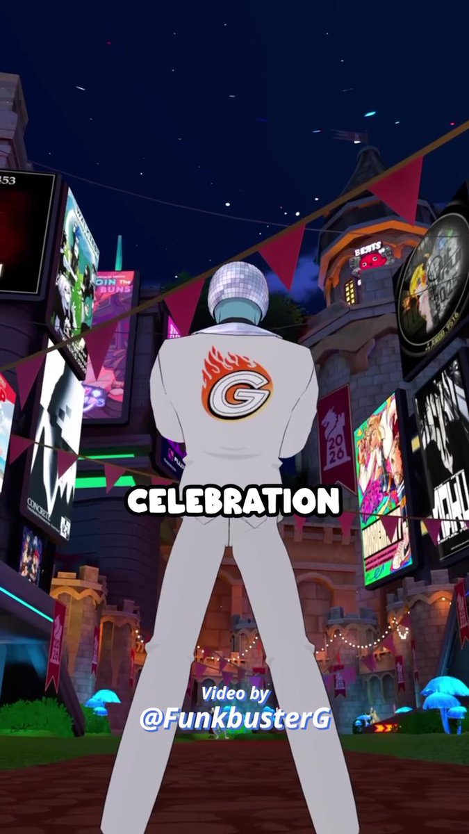 Celebrate #NYE2026 with us on #VRChat ! The official NYE2026 VRChat worlds are now LIVE! Enjoy the Normal Capacity, High Capacity, and Unlocked Video Player worlds, filled with community-submitted posters, music venue logos, and booths, and surprises. The Entertainment Network will play in 2 hours on the big screen. Countdown to midnight in every timezone with your friends around the world! We'll see you there!