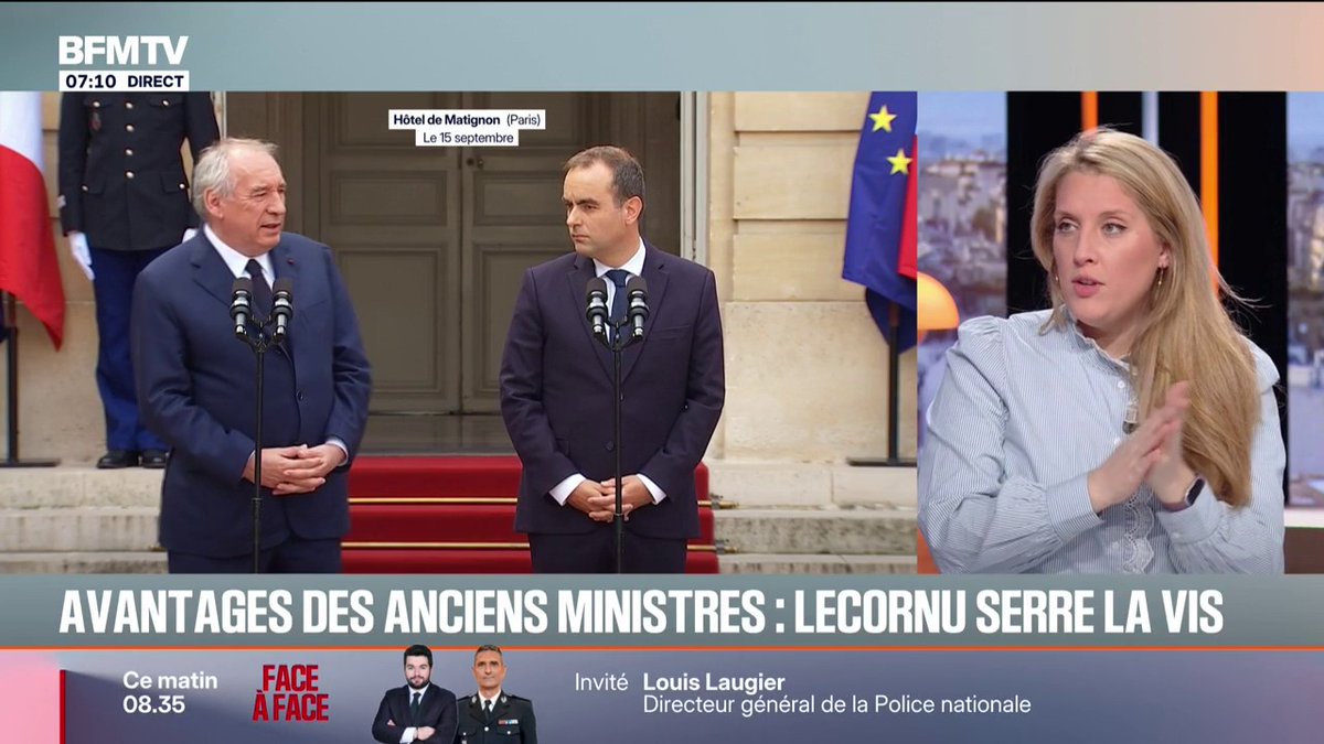 24 postes de chauffeurs avec véhicule et 24 officiers de sécurité supprimés par Sébastien Lecornu pour les anciens Premiers ministres et anciens ministres de l’Intérieur à partir du 1er janvier