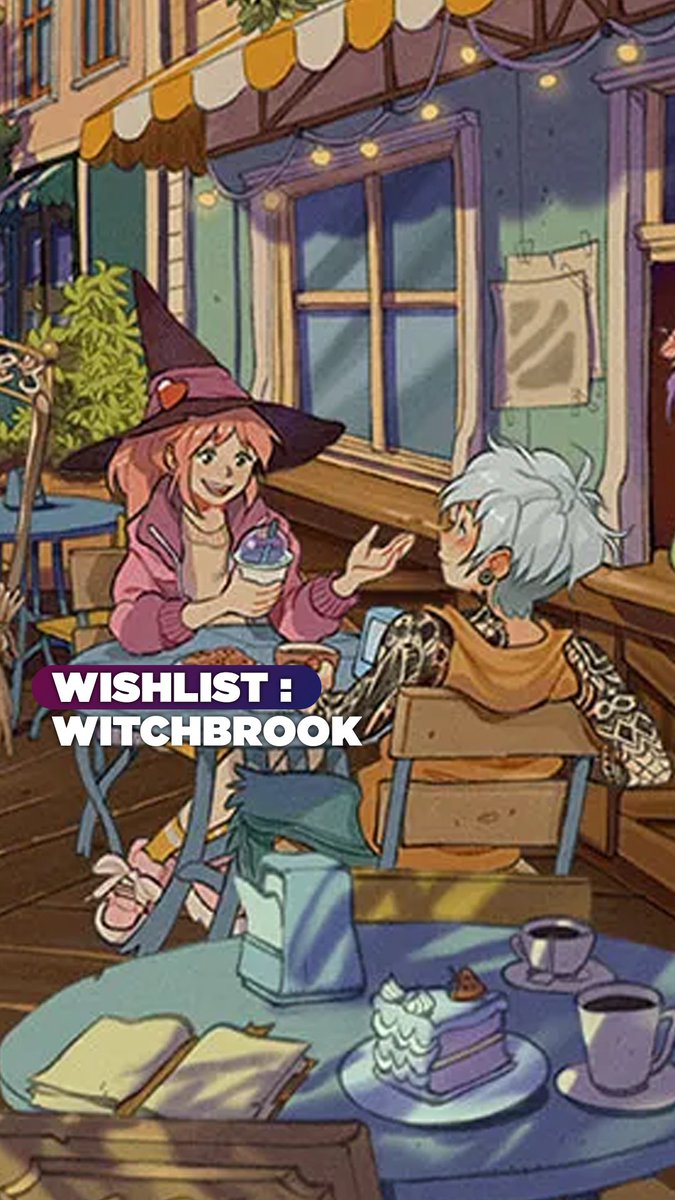 Ce jeu te permet de devenir un véritable sorcier dans une école de magie ! C'est jouable en solo ou jusqu'à 4 joueurs, et la DA est juste splendide ❤ Ça s'appelle Witchbrook et ça sort en 2026.
