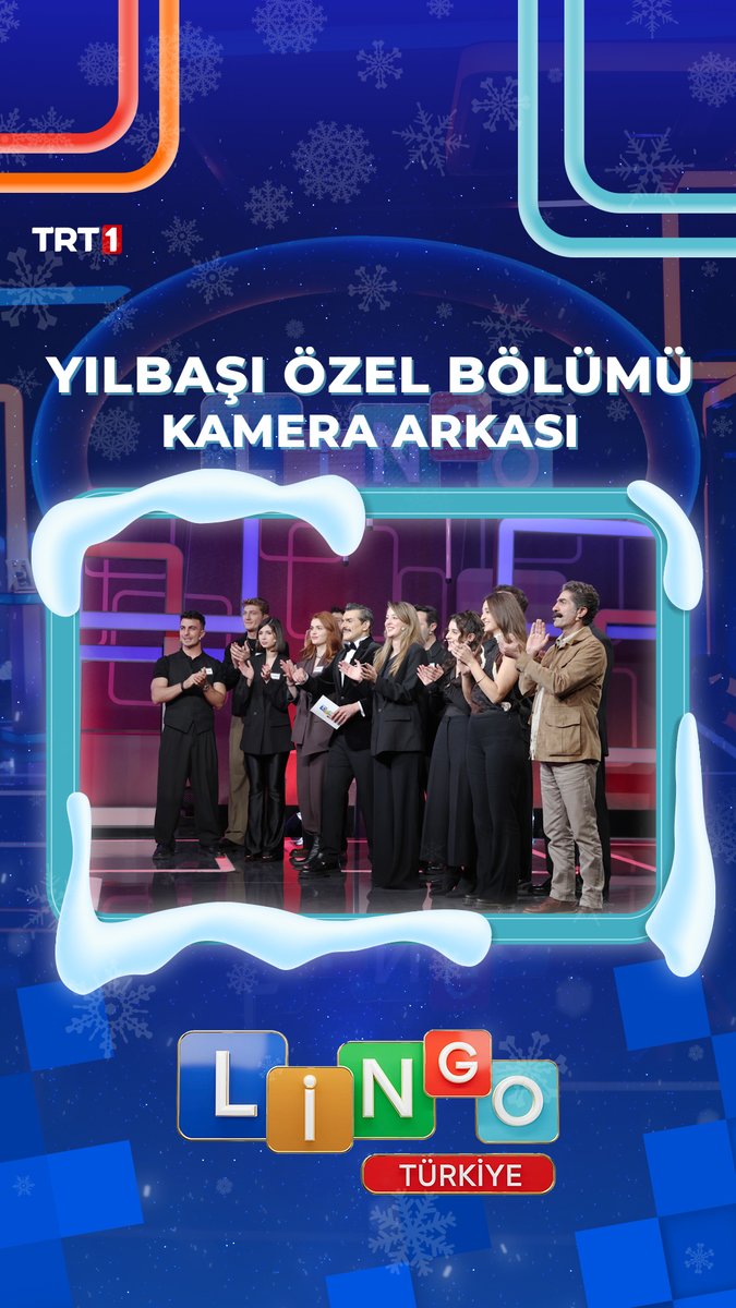 Lingo Türkiye yılbaşı özel bölümünün kamera arkası sizlerle. 💙🎥 #LingoTürkiye #TRT1 Lingo Türkiye