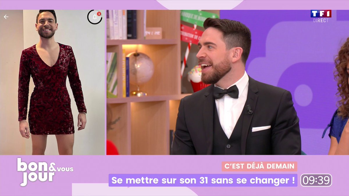 Se mettre sur son 31 sans se changer ! L'occasion de voir Ange Noiret en robe 👗 C'est déjà demain, avec Anicet Mbida dans #BonjourLaMatinaleTF1 avec Maud Descamps ⤵