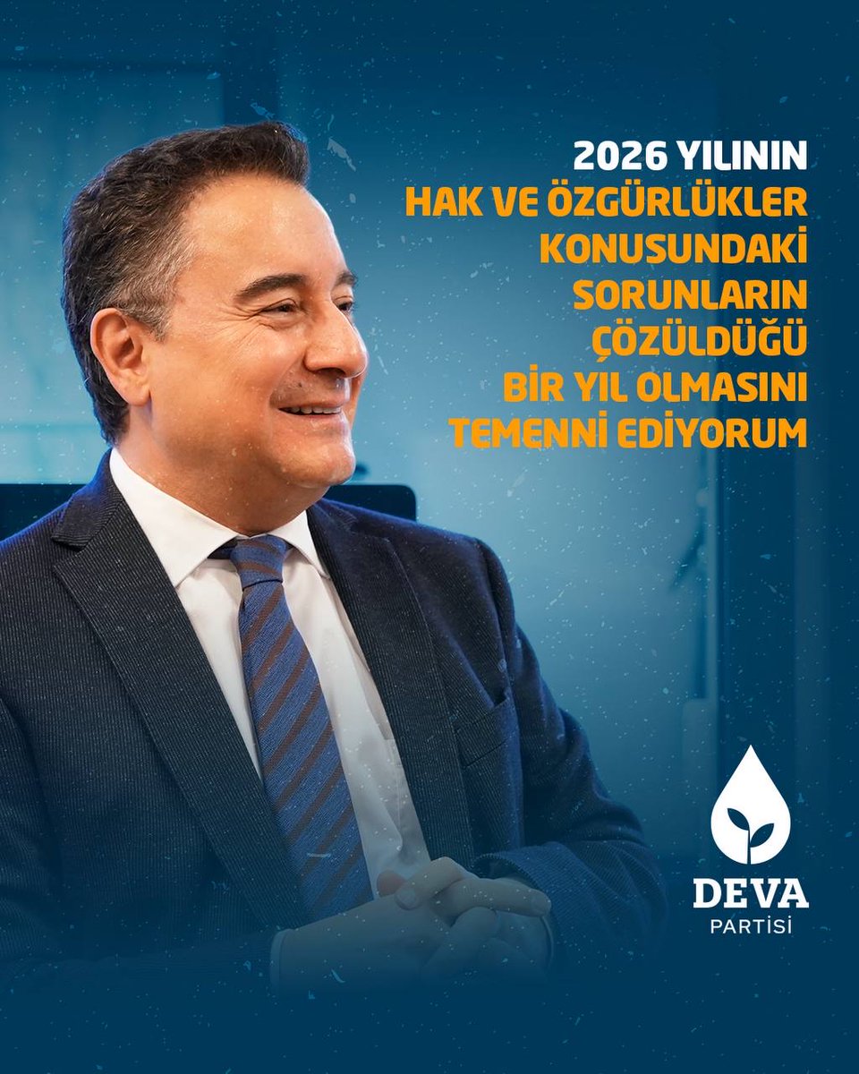Ekonomik sorunlara, adaletsizliğe, hukuksuzluğa rağmen; 2026 yılının terörün bittiği, hak ve özgürlükler konusundaki sorunların çözüldüğü bir yıl olmasını temenni ediyorum.