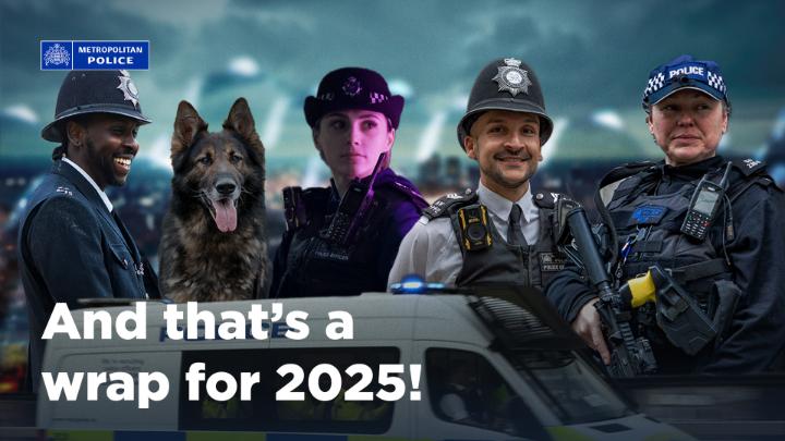 2025 wrapped - Met police version! From increased arrests for serious violence, phone theft, and violence again women and girls, to tackling shoplifting - this is our lookback at the past year (in case you missed it!). A huge thank you to all the officers featured in our social media content this year, and to all those working tonight to help London enjoy and celebrate the new year safely.