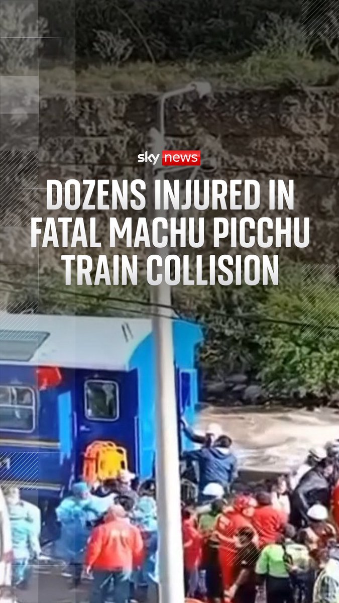 At least one person has died and dozens have been injured after two trains carrying tourists to Machu Picchu collided. Full story: