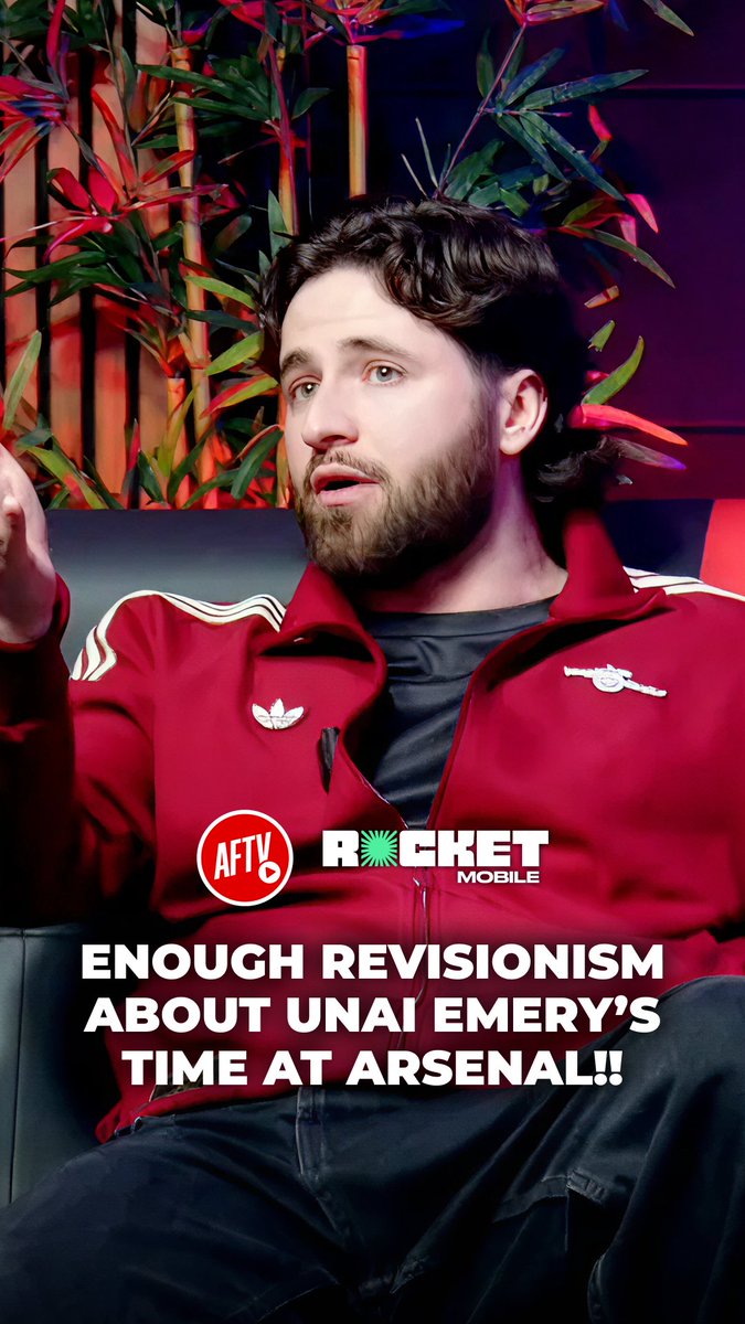 𝐄𝐍𝐎𝐔𝐆𝐇 revisionism of Unai Emery’s time at Arsenal!! 🫵 Get unlimited data, calls, and texts for just £16 a month! Switch now to Rocket Mobile 👉 #ad UK only. T&Cs apply. #MatchDayLive #Arsenal #AstonVilla