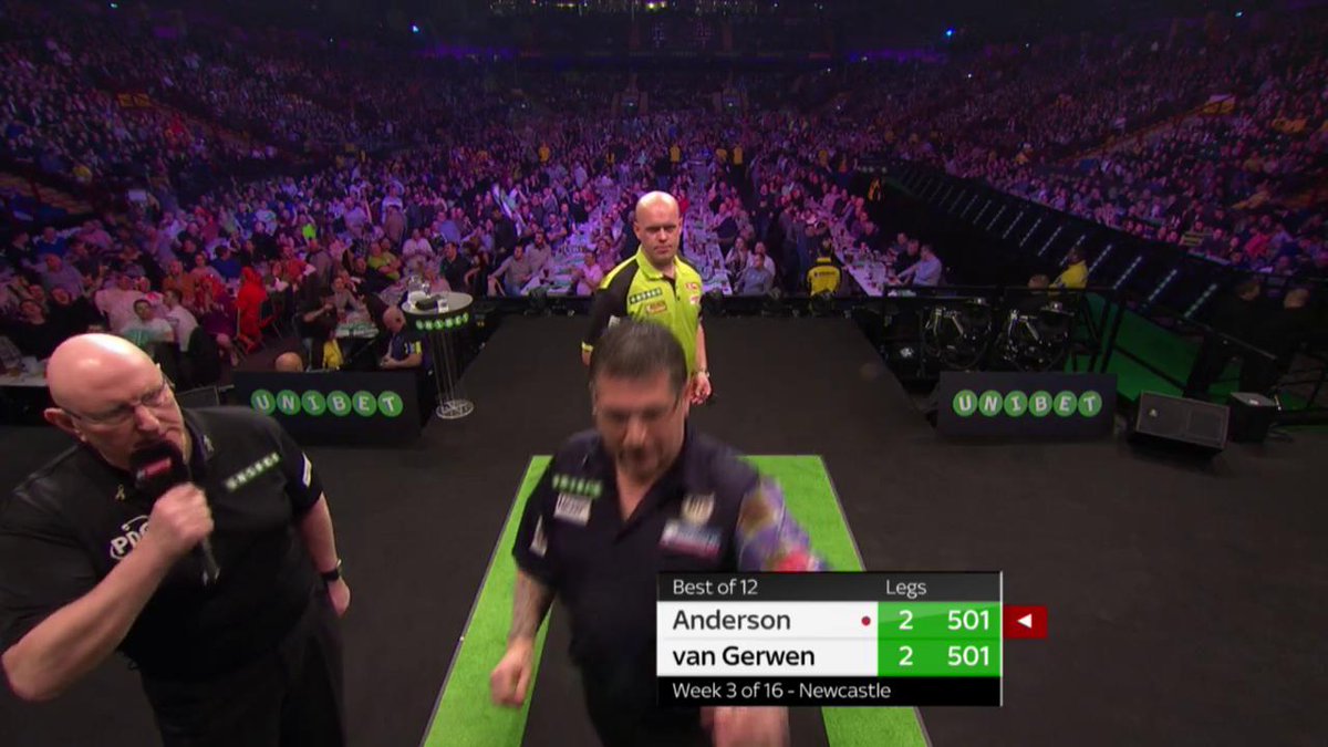 One of the most INCREDIBLE legs of darts ever ๐ฅ๐ฏ You miss a 9 darter and get punished with a 170 finish ๐