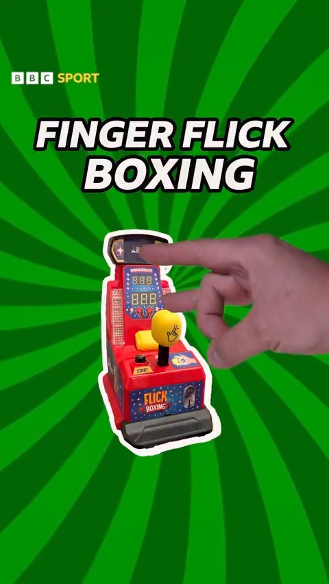 🗣"That's broke that, isn't it?!?" 😡 They are all brilliant winners in their own right! 🏉⚽🚴🌴 But who'll be victorious with a high score at finger flick boxing? 🥊💥👌
