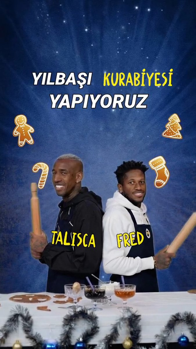 🍪 Mutfağın Yeni Şefleri: Fred &amp; Talisca ile Yılbaşı Kurabiyesi Fenerbahçe YouTube’da 👇