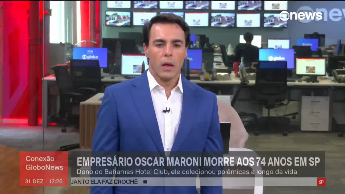 Morreu em São Paulo, nesta quarta-feira (31), o empresário Oscar Maroni, dono do Bahamas Hotel Club. ➡ Assista ao #ConexãoGloboNews: #GloboNews