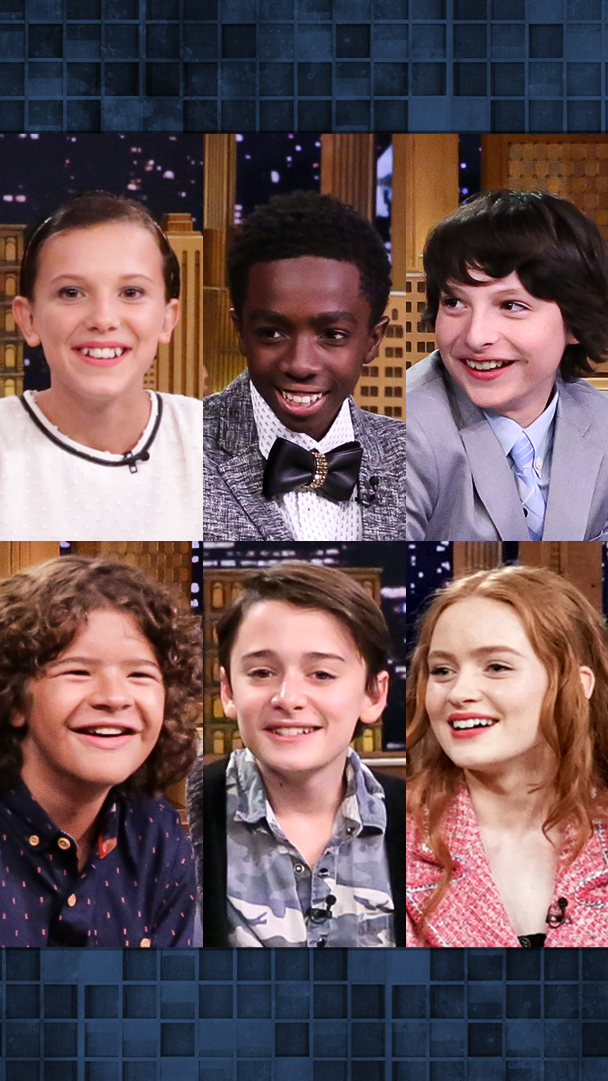 The stranger things kids grew up before our very eyes 🥹 #StrangerThingsOnFallon #FallonTonight