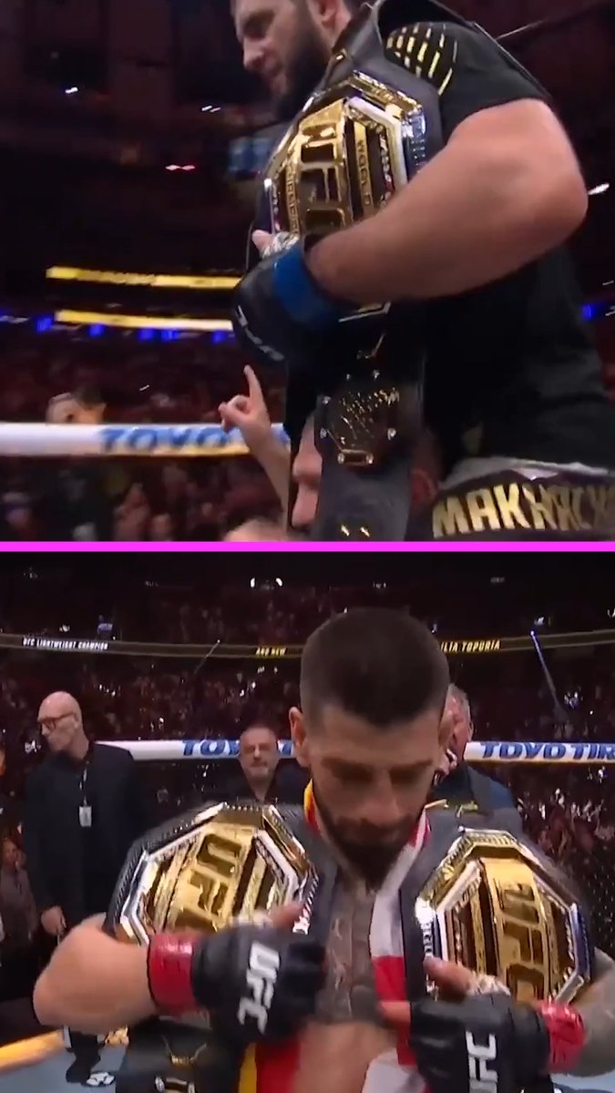 The year Ilia Topuria and Islam Makhachev joined exclusive company as two-weight world champions 🏆🏆 What a superfight this would be 😮‍💨 #BestOf2025
