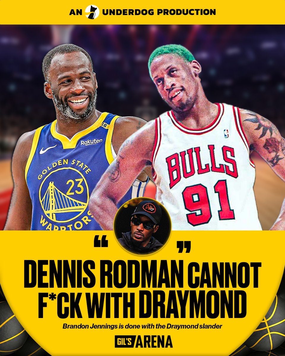 Brandon Jennings says Dennis Rodman is NOT better than Draymond Green 👀