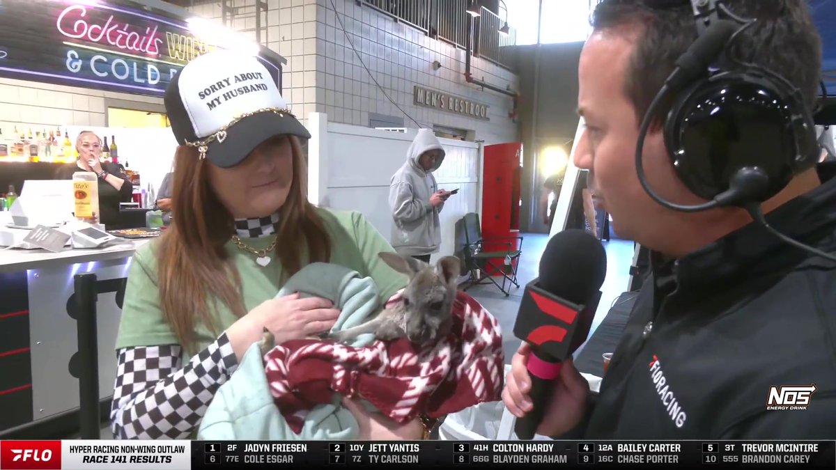 A Kangaroo at the Tulsa Shootout? This Hyper Racing #TulsaShootout broadcast is powered by NOS Energy Drink
