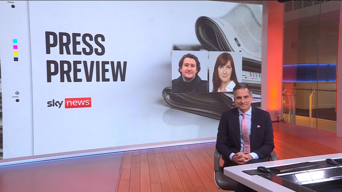 🗞️ What's on Thursday's front pages? Sky's Jonathan Samuels is joined by political commentator Benedict Spence and investigative reporter Susie Boniface for the Press Preview. 🔗 📺 Sky 501 and YouTube