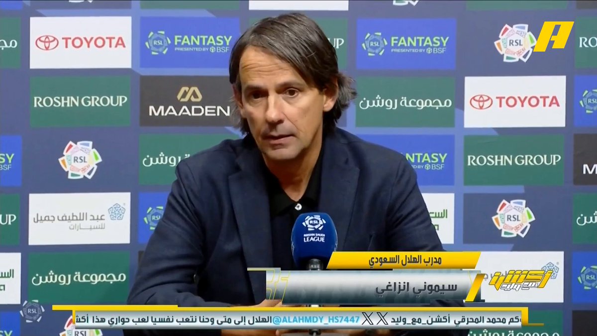 إنزاغي - مدرب الهلال: يجب أن نختار 8 أجانب من 9 وأنا في مباحثات مع الإدارة على ذلك عبدالعزيز الزلال: وضح احتياجاته .. فرصة عبدالله الحمدان في آخر المباراة توضح الحال الهجومي للهلال #الهلال_الخلود مجاناً على شاهد برنامج #اكشن_مع_وليد يومياً الساعة 11:00 مساءً بتوقيت السعودية على #MBCAction