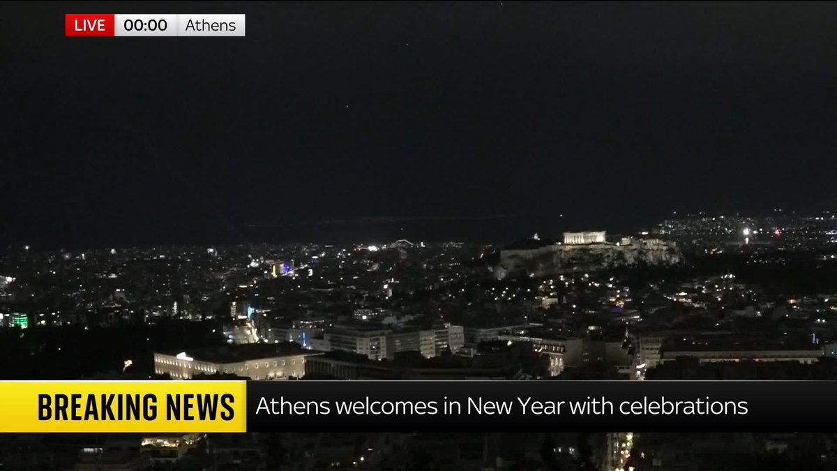 Happy New Year Greece! 🎉 Watch as fireworks fill the sky in Athens to welcome in 2026. Follow our live coverage 🔗 📺 Sky 501 and YouTube