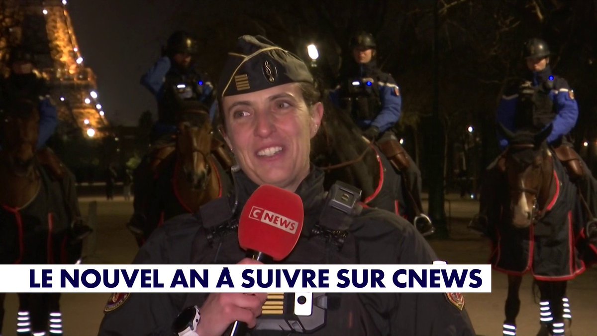 Colonelle Marie-Audrey Lehup, commandante du régiment de cavalerie de la garde républicaine, sur la soirée de la Saint-Sylvestre, véritable enjeu sécuritaire : «Les chevaux de la Garde Républicaine sont entraînés dès leurs trois ans»