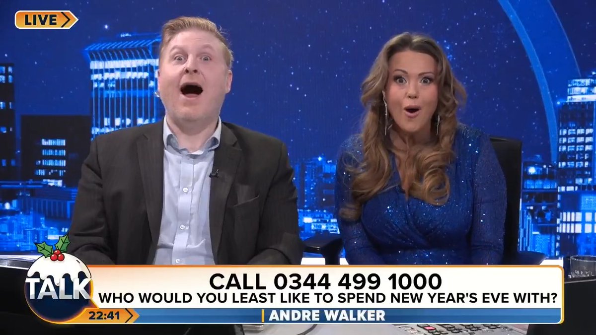 Who would you LEAST like to spend New Year's Eve with? Call 0344 499 1000. Heather: "Shamima Begum can go to hell for all I care. She's a complete traitor!" André Walker Danielle Nicholls