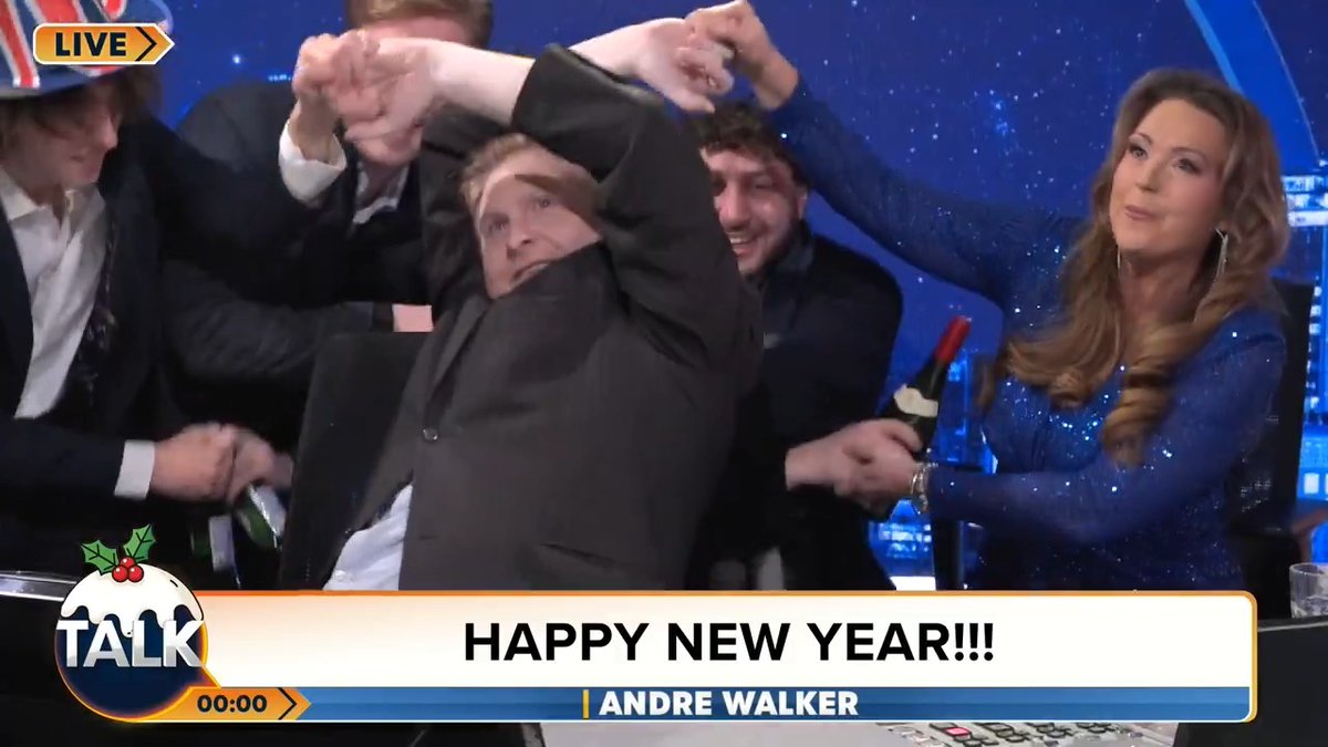 HAPPY NEW YEAR FROM TALK!!! 🎉🎉🎉 André Walker Danielle Nicholls