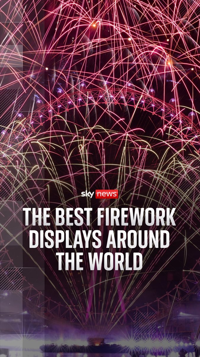 New Year 2026: The best firework displays around the world The UK is celebrating the arrival of 2026 - after parties in the likes of Paris, Rome, and Berlin. The UAE attempted to break firework display records earlier. 📺 Sky 501 and YouTube