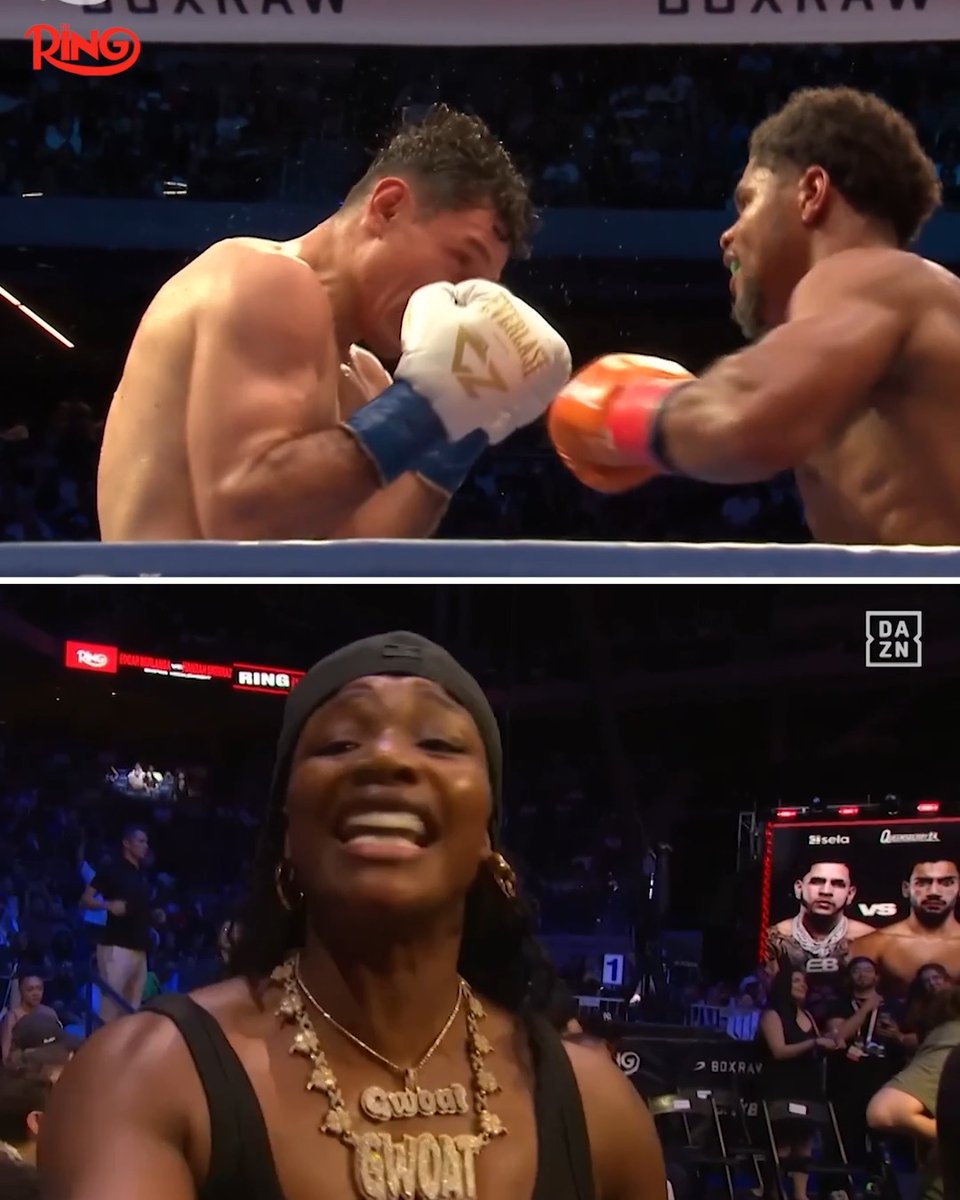 Claressa Shields always pulls up to support Shakur Stevenson 👏 🎟️ Get your Teofimo vs Shakur tickets now: The Ring VI | Exclusively on DAZN | Jan 31st in NYC 🥊