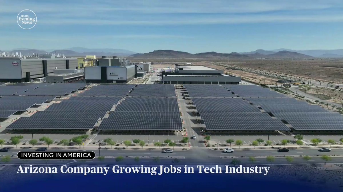 Arizona is fast-becoming a major hub for computer chip production. CBS News' Kris Van Cleave has a look inside a sprawling campus in Phoenix that's providing thousands of jobs and also reducing America's reliance on products from overseas.