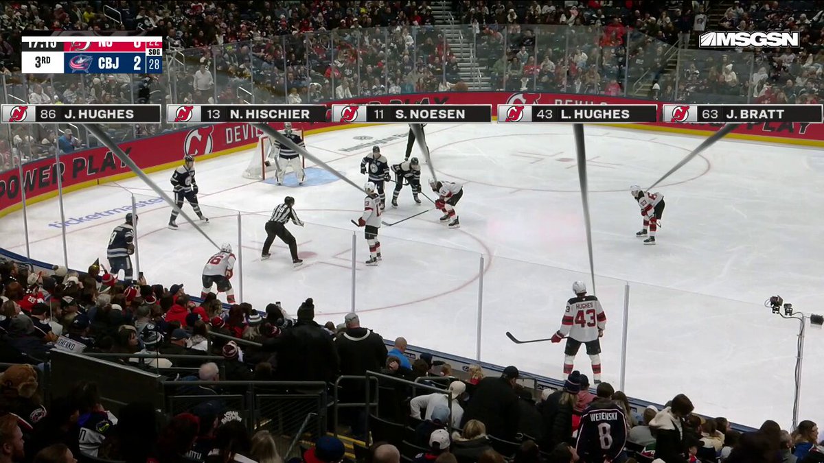 NOW THIS IS HOCKEY 🤩 The New Jersey Devils score THREE quick goals to tie the game and take the lead‼️