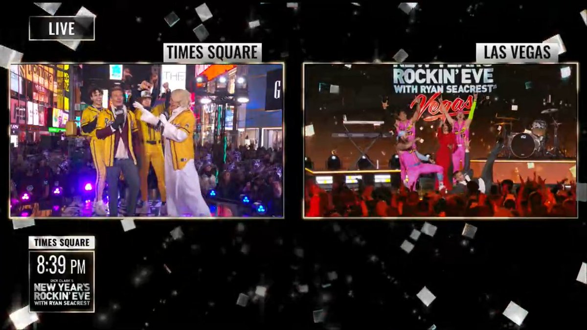 The greatest rivalry of 2025? Savannah Bananas ft Rita Ora and Ryan Seacrest 🍌 VS The Party Animals 🕺 ft @JulianneHough and Rob Gronkowski 🎉 #RockinEve