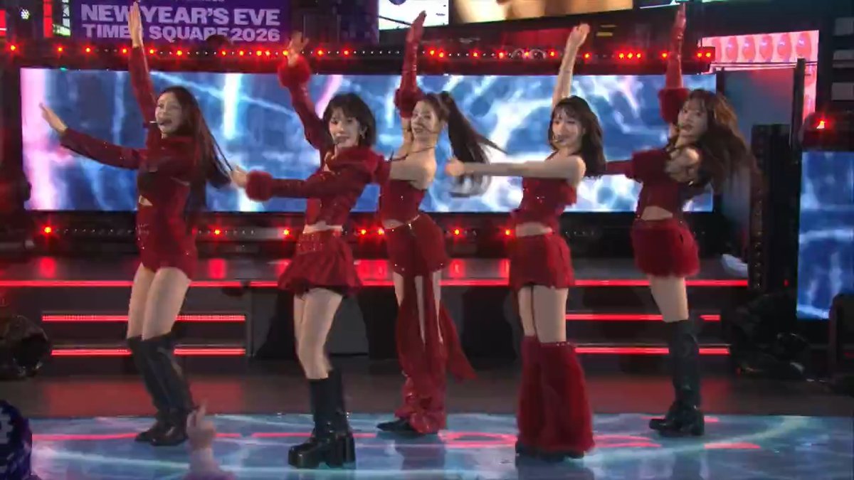 The LE SSERAFIM girls are girling girling! More performances coming up 🔜 on ABC! #RockinEve