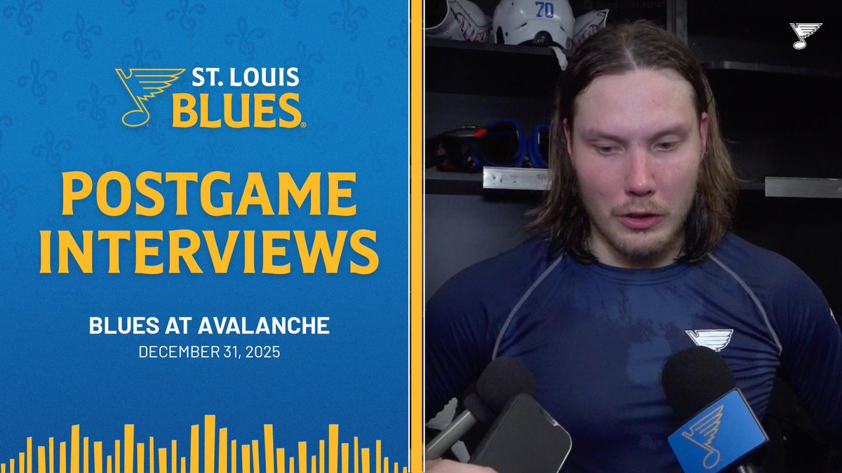 “We have lots of time to start playing the right way. With our attitude, effort, and the way we come to the rink to prepare, we control what’s ahead of us.” Oskar Sundqvist and Jim Montgomery following Wednesday’s New Year's Eve loss to Colorado. #stlblues