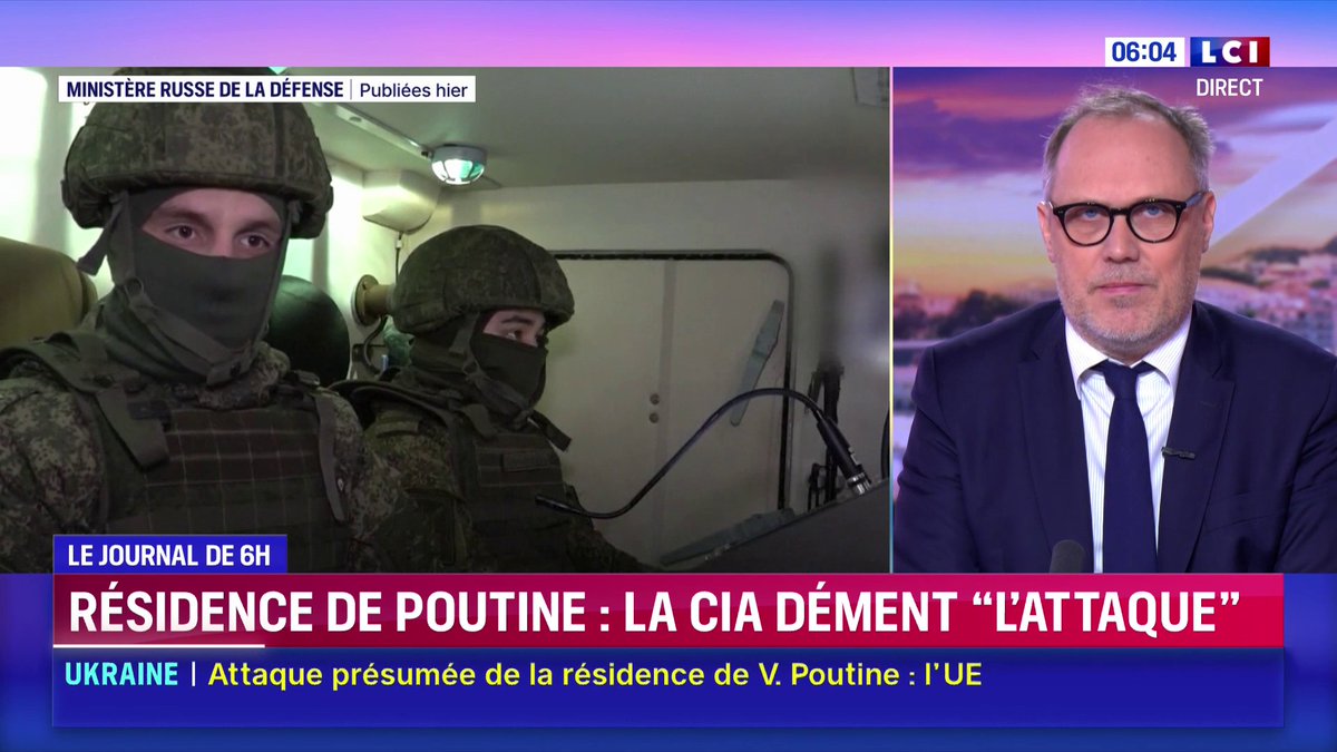 🔴 La résidence de Poutine attaquée ?: la CIA dément