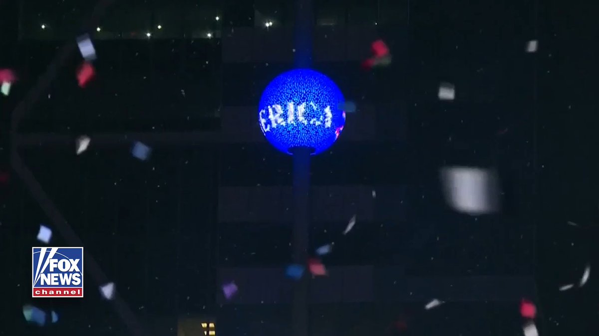 HAPPY NEW YEAR! The ball in NYC's Times Square rises up again in red, white and blue, in honor of America's 250th birthday year.