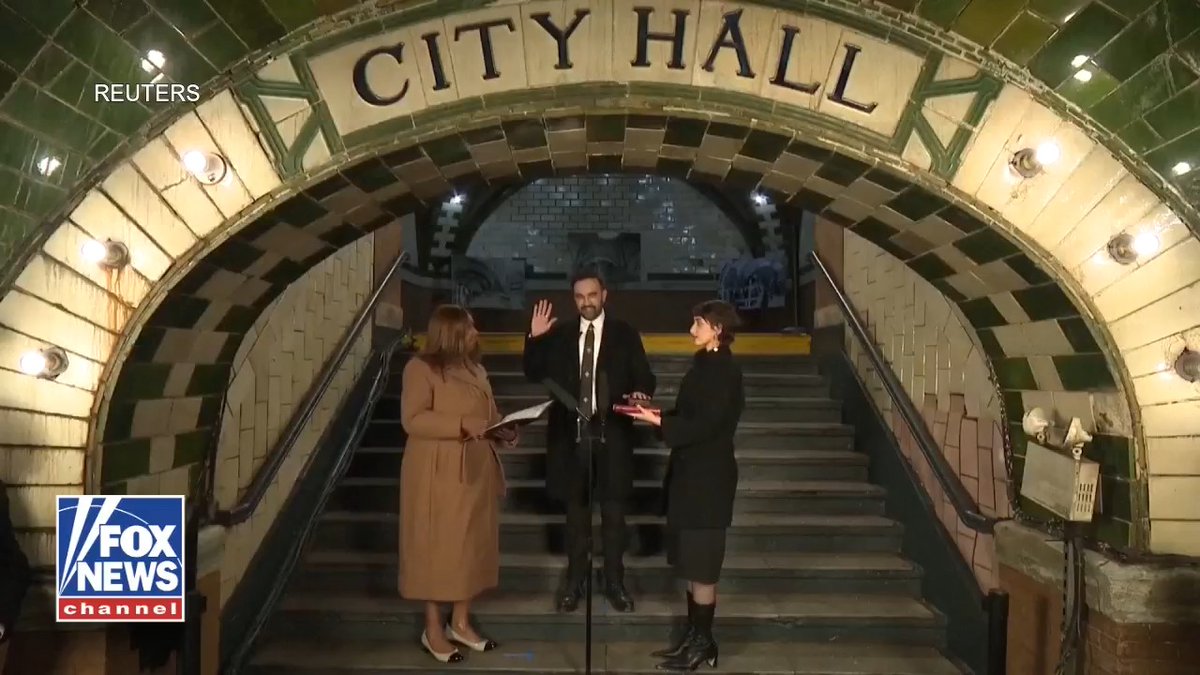 NEW ERA: Zohran Mamdani is sworn in as mayor of New York City, moments into 2026.
