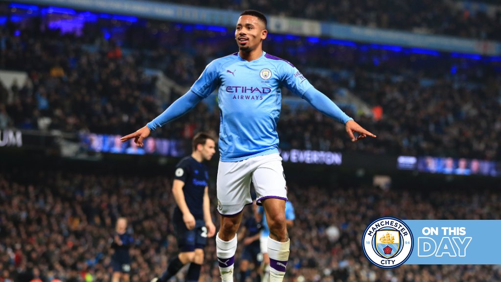 #OnThisDay: #ManCity 2-1 Everton [2020] ⚽️ [51', 58'] Gabriel Jesus - ⚽️ [71'] Richarlison