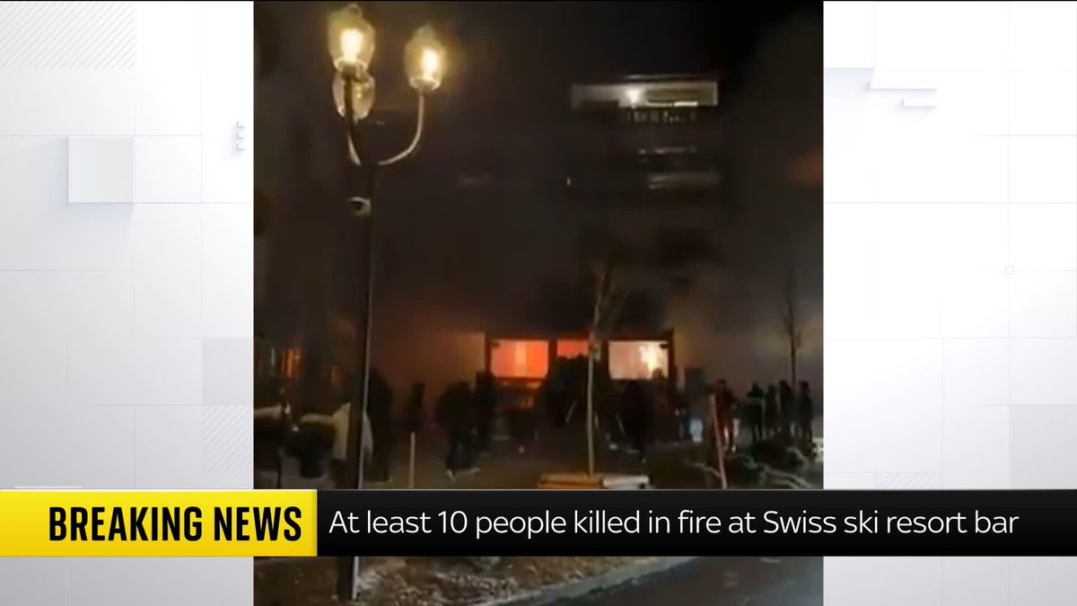 BREAKING: At least 10 people have been killed in an explosion at a bar in a Swiss ski resort, a police spokesperson has told Sky News. Police say the explosion is not a terrorist incident. Latest 🔗 📺 Sky 501