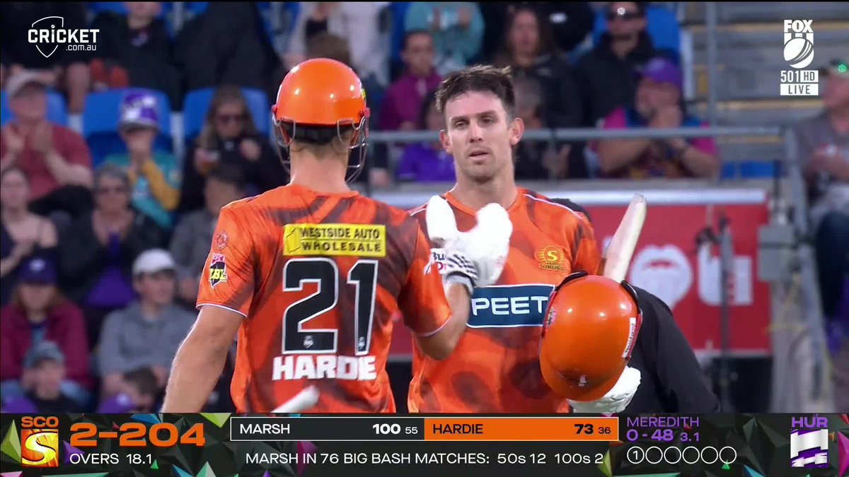 MITCHELL MARSH WITH A 55 BALL HUNDRED IN THE BBL. 🥶🔥