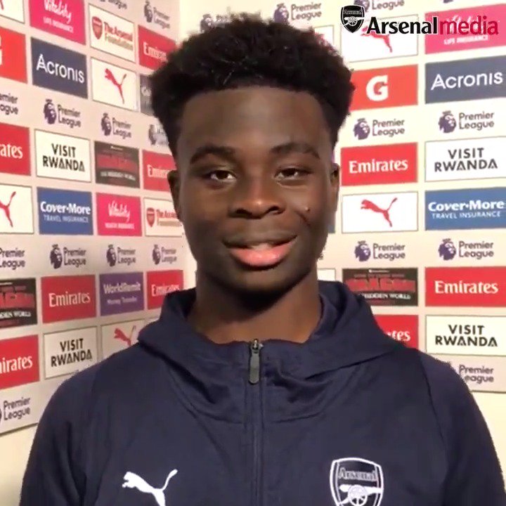 "It's a great feeling to make my league debut at the Emirates... I just want more now." Bukayo Saka, 7 years ago today.