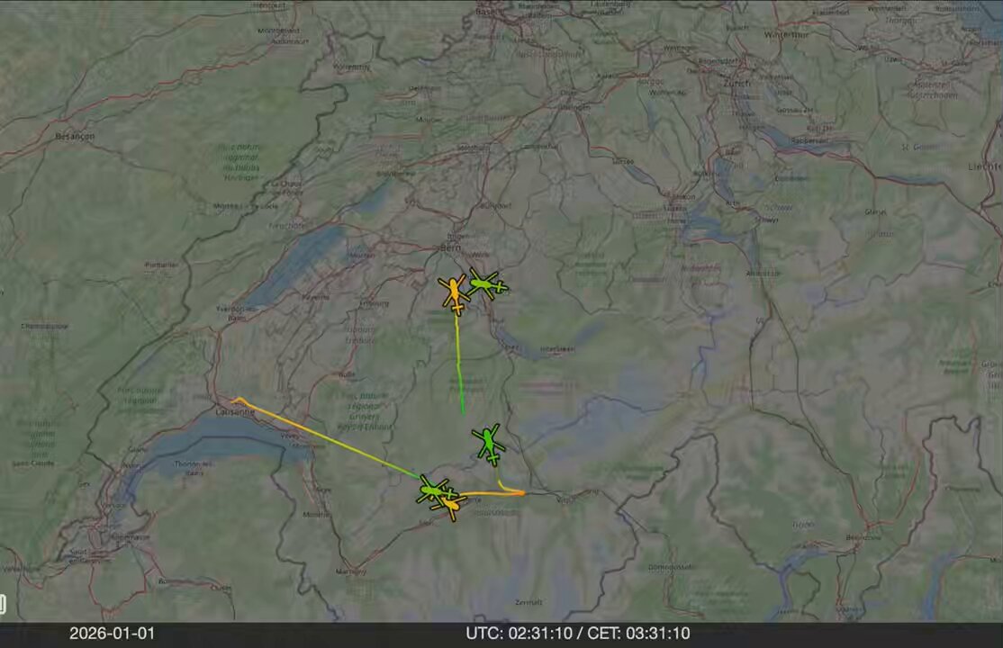 Spuren einer Tragödie - Flüge von Rettungshelikoptern in die Spitäler heute Morgen … Daten: