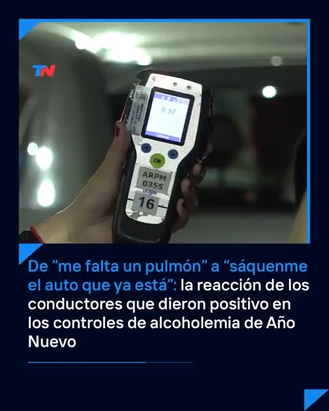 Así reaccionaron los conductores que dieron positivo en los controles de alcoholemia de Año Nuevo en la Ciudad de Buenos Aires.