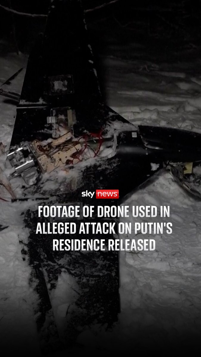 Russia has released footage of what it says is a drone used in an attack on one of Vladimir Putin's residences. Ukraine has denied the allegations and accused Russia of trying to derail peace talks.