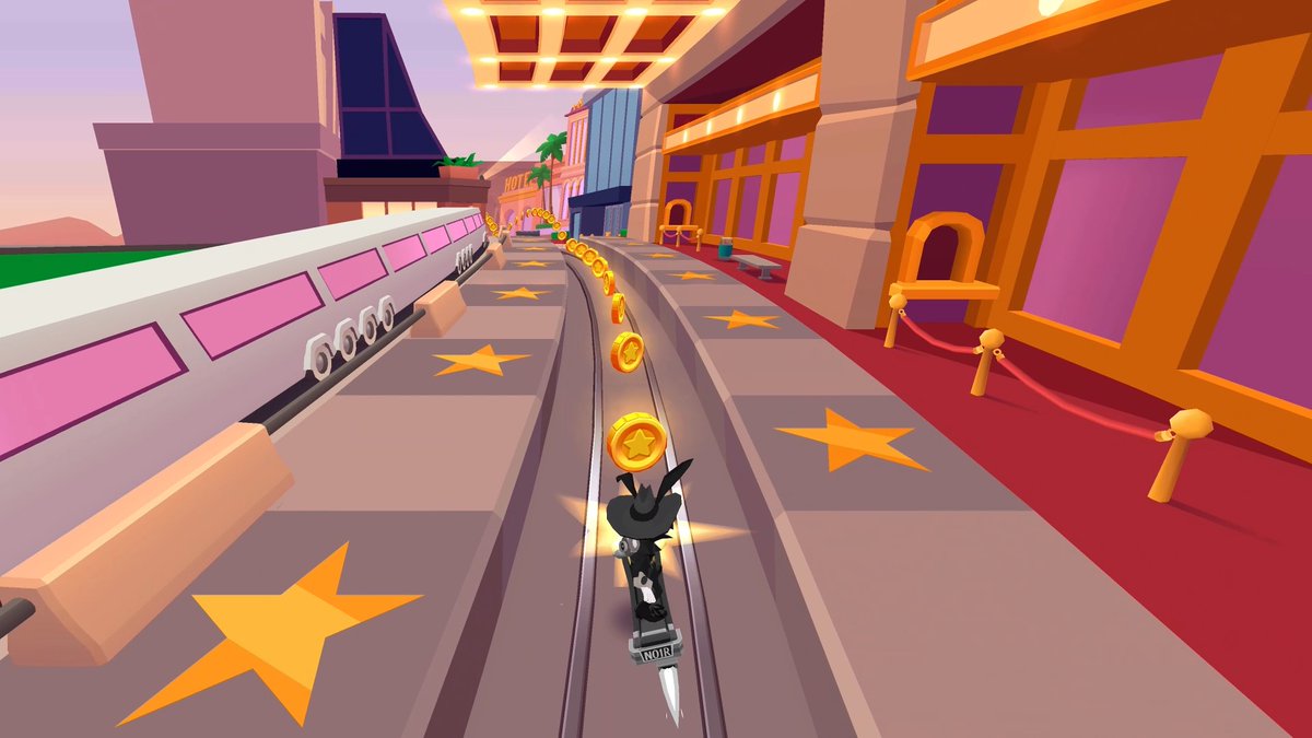 Take 2 🎬​ For the first stop of the Subway Surfers World Tour 2026 we’re going to Hollywood! 🎥​⭐​ We welcome two new characters - Frank Noir and Holly. 🍿​ You will also be able to unlock two new movie-inspired outfits - Holly Blobbuster and Oni Hime Chill Bill. 🎞️​ This update will run from 5th to 26th of January. ✨ ​#subwaysurfers
