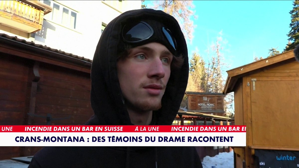 «C’était le chaos» : le témoignage poignant d’un témoin de l’incendie dans un bar en Suisse, dans #180MinutesInfo