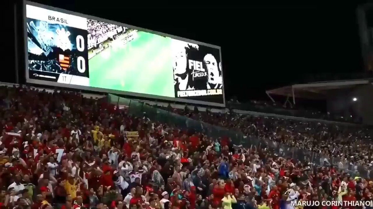Torcida do Corinthians é tão pika que dos últimos 13 jogos em casa, venceu míseros 3. No retrospecto geral contra o Flamengo, tem mais derrotas do que vitórias em casa. No msm período tomou 5x1 e 4x0, foi eliminado nas Oitavas da Libertadores e foi vice da Copa do Brasil. Agora, últimos 23 jogos entre Flamengo e Corinthians: - 15 vitórias do Flamengo - 3 vitórias do Corinthians - 5 empates De dar medo.