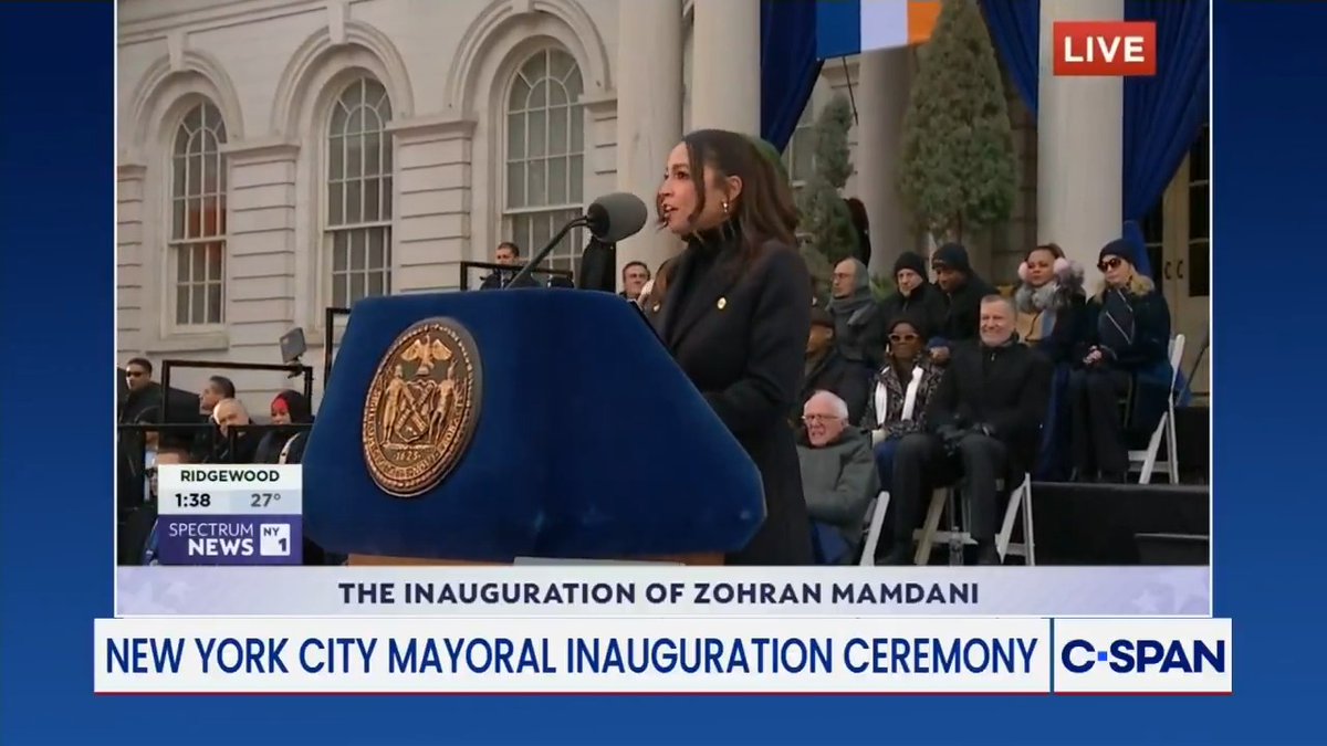 .Rep. Alexandria Ocasio-Cortez Alexandria Ocasio-Cortez: "It is the people of New York City who have chosen historic ambitious leadership in response to untenable and unprecedented times. New York, we have chosen courage over fear. We have chosen prosperity for the many over spoils for the few."