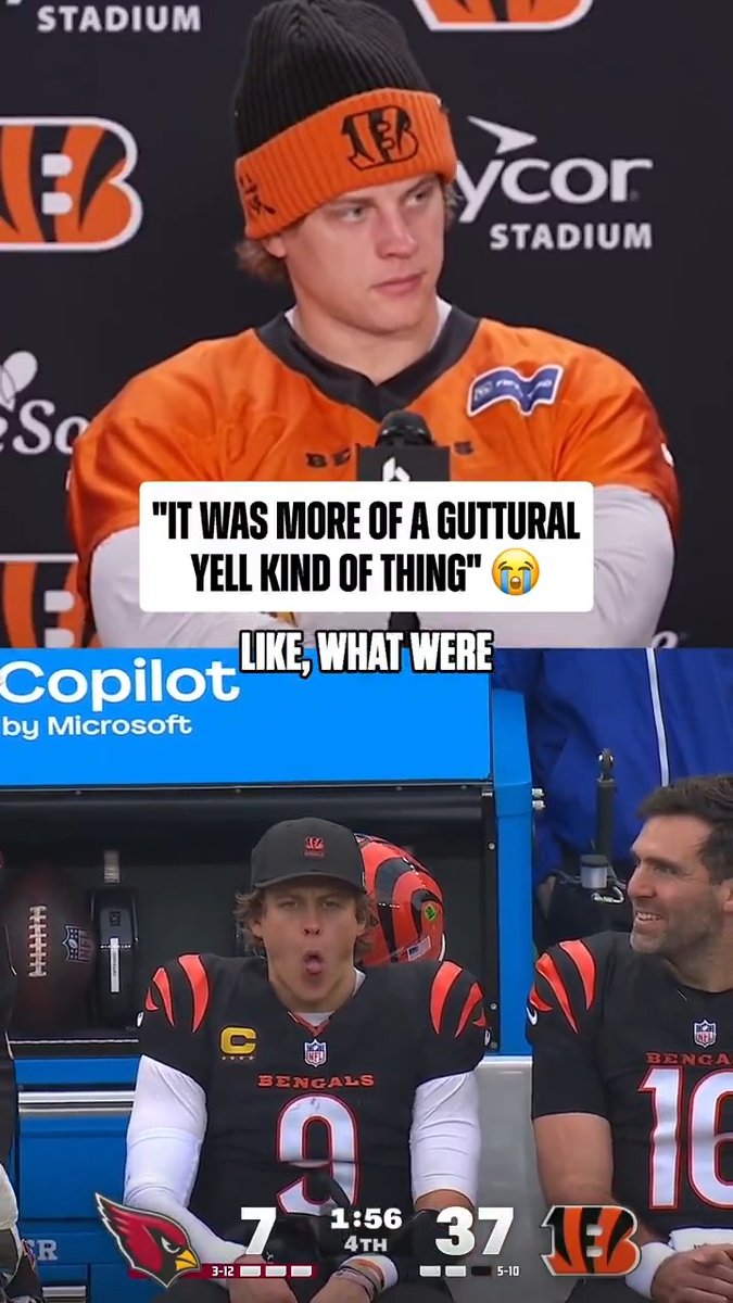 well said Joey Burrow 🤣