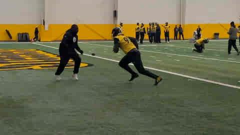 TJ Watt getting after it with one more #Steelers practice left