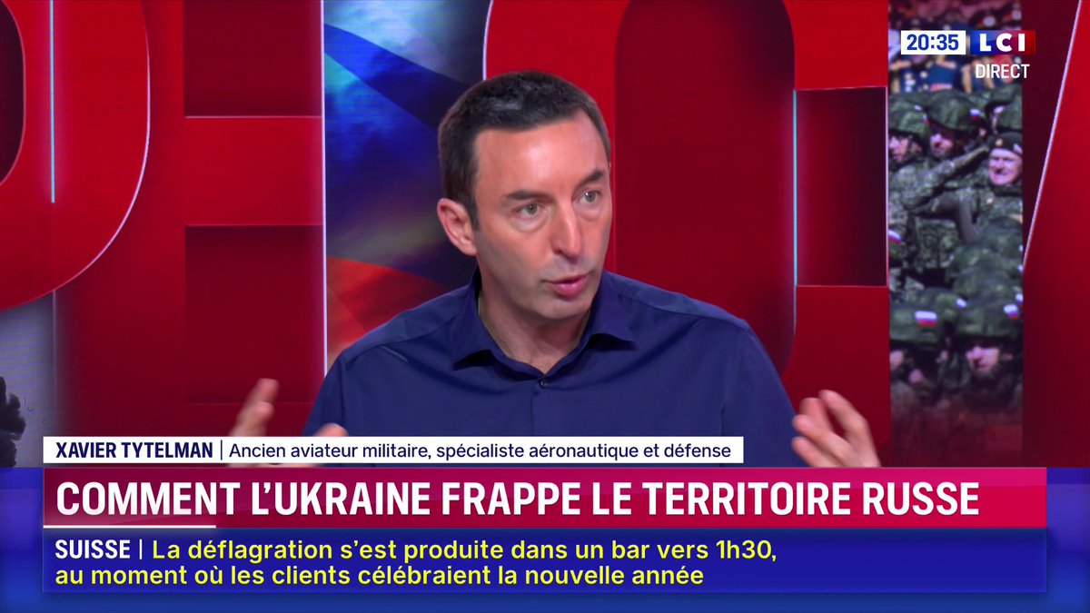 🗣️ "L'armée ukrainienne est la seule capable de produire l'armement qui arrive à arrêter les Russes" - Xavier Tytelaman Xavier Tytelman 📺 Darius Rochebin sur LCI