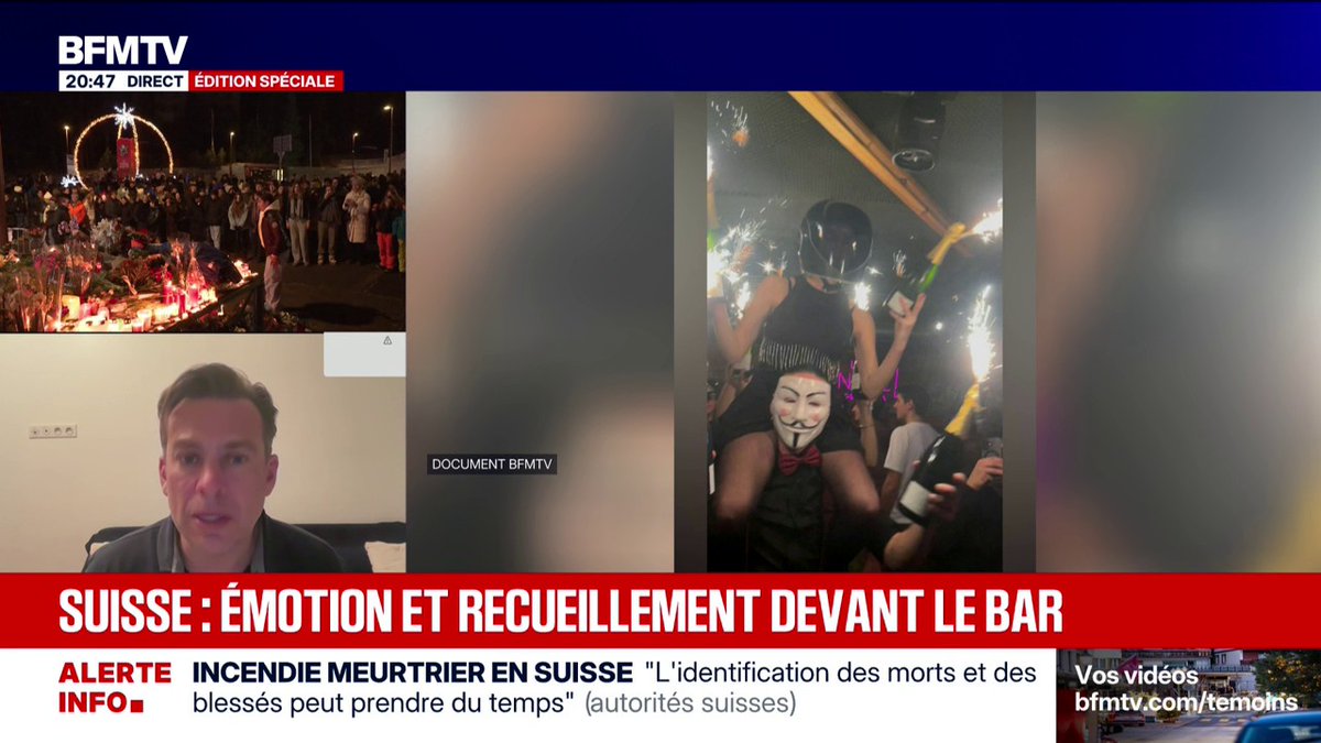 Incendie mortel à Crans-Montana: "Le problème, c'est le nombre de bars qui font l'activité de discothèque sans se déclarer. Les normes de sécurité ne sont pas les mêmes", explique Thierry Fontaine, président du syndicat des discothèques