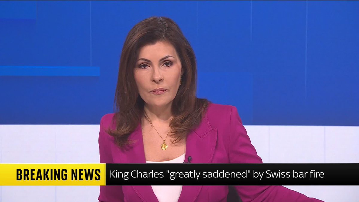 BREAKING: King Charles has said he is "greatly saddened" by the deadly fire which left dozens dead at a Swiss ski resort. 🔗 📺 Sky 501 and YouTube