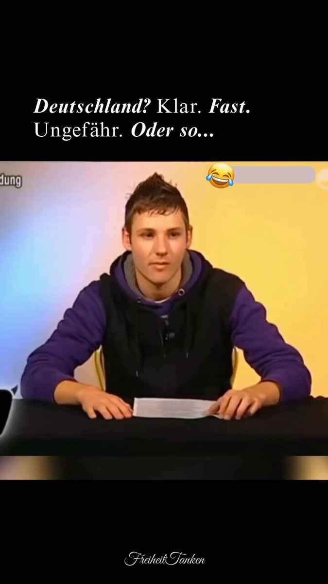 Man kann bloß hoffen, dass das gestellt ist. Ich hoffe, ich bekomme jetzt keine Anzeige wegen Körperverletzung, weil ich das geteilt hab 😉
